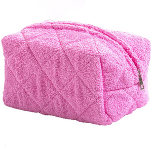 Trousse de toilette en tissu éponge matelassée, grande capacité, pour cosmétiques et produits de soin, best-seller transfrontalier - Product Image 5