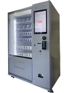 Distributeur automatique intelligent avec réfrigérateur, distributeur de snacks à écran tactile de 21.5 pouces