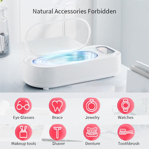 보석 안경 시계 면도기 헤드 청소를위한 휴대용 전문 초음파 청소기 - Product Image 6