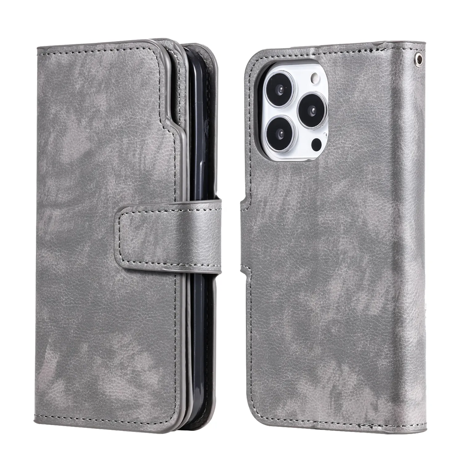 for iphone 14 13 12 11 pro max Business leather phone case PU Flip Stand Card Wallet Phone Cover For iphone x xr
