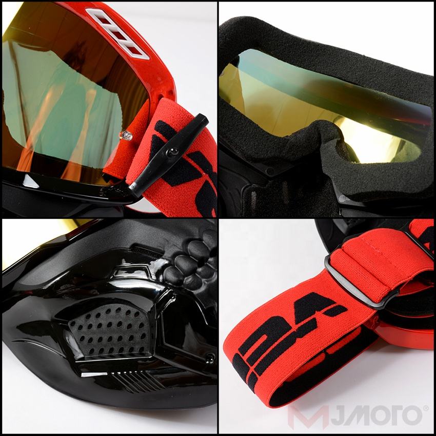 Occhiali Da Moto Con Maschera Rimovibile - Antivento, Antipolvere, UV Protection Per Motocross E Equitazione - Foto 10