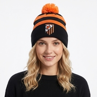 Bonnet en tricot jacquard imprimé intégral style gothique Y2K, avec logo personnalisé, bonnet d'hiver unisexe adulte, motif camouflage à pois et nœuds, faible MOQ