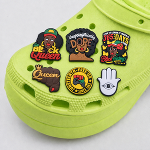 Nuevo Diseño 2026: Charms para Zapatos Clog con Temática de Historia Negra, Charms para Zapatos Black Queen y Charms Mágicos para Zapatos Clog con Temática de <span class=keywords><strong>Profesora</strong></span> Negra, Venta al por Mayor - Product Image 1