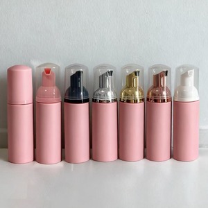 Flacone Vuoto Rosa con Pompa per Schiuma, Mousse, Bagnoschiuma e Shampoo - Product Image 1
