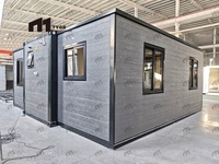 Rumah Prefabrikasi Plafon Tinggi China Siap Huni, Rumah Kontainer Ekspansiabel Texas