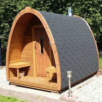 Triangle Sauna Cabine Chauffage Électrique Poêle Extérieur Salle De Sauna En Bois De Cèdre
