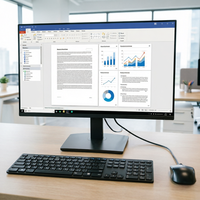 Monitor LCD FHD de 22/24 Pulgadas, IPS para Juegos, 75Hz, OEM LCED, 99% sRGB, Alto Contraste, Compatible con VESA, Monitor de Escritorio para PC