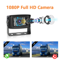 Caméra de recul filaire pour système d'aide au stationnement des véhicules, vision nocturne HD, étanche, grand angle, caméra de sécurité pour la vue arrière