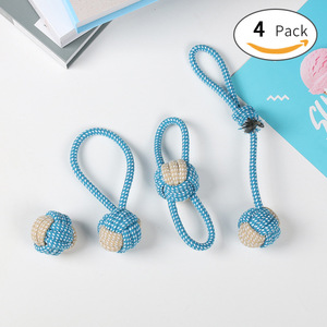 Juguetes de cuerda para perros, paquete de 7, juguete masticable de algodón para limpieza de dientes, para cachorros y mascotas - Product Image 3