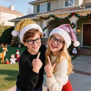 Paillettes Paillettes Noël Père Noël Chapeau Hommes Femmes Enfants Velours Extra Épaissir Long Moelleux <span class=keywords><strong>Pompon</strong></span> Nouvel An Xmas Sparkly Santa Cap - Product Image 2