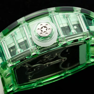 Nuevo Reloj Mecánico Unisex de Moda Inspirado en Pandas, con Caja Transparente de Cristal, Movimiento Tourbillon Esqueleto, Resistente al Agua - Product Image 5