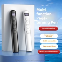 Présentateur sans fil 2.4 GHz avec stylo pointeurs rouges Pointeur de télécommande USB RF Stylo pointeur laser rechargeable