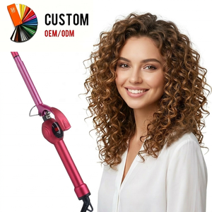 Rizador de <span class=keywords><strong>Pelo</strong></span> Delgado de 9 mm SC3-1011 con Revestimiento Cerámico, Calentamiento PTC, Pantalla LCD Digital, para Hombres, Rizos Afro, Uso en Salón - Product Image 1