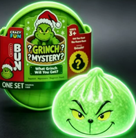 Boîte Mystère Surprise de Noël avec Jouets Squishy Grinch et Fantôme, Jouets à Presser Minecraft, Cadeau Fidget Toy