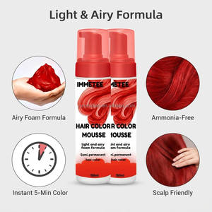 Mousse Colorante Professionale per Capelli 150ml, Tinta Semipermanente Leggera e Volumizzante, Schiuma Colorante Temporanea Istantanea - Product Image 2