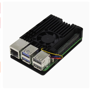 Raspberry <span class=keywords><strong>Pi</strong></span> Dual Fan Aluminium legierung Wärme ableitung schutz gehäuse der 5. Generation Leiterplatte kompatibel - Product Image 4
