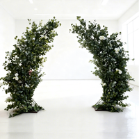 Arche de fleurs artificielles de luxe en soie, plus de 200 cm, pour décor de scène de mariage et de fête