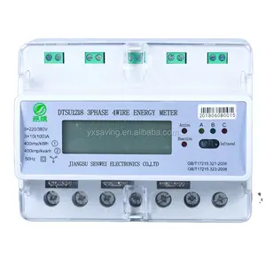 3 Phase Rs485 Wifi Rail Type Electrical Prepaid Energy Meter Multi-function Smart Energy Meter