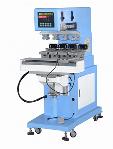 Bán Tự Động Đa 4 Màu <span class=keywords><strong>Pad</strong></span> Máy In Đóng Mực Cup Với Đưa Đón Cho Kính Ống Kính Bút PVC Bóng Cốc Đồ Chơi - Product Image 3