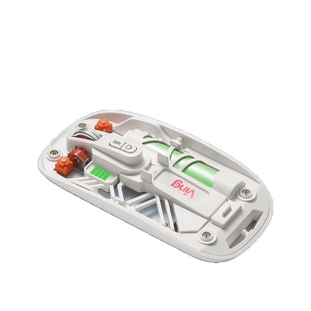 New Transparent Optical Ergonomic Wireless USB Mouse Type-C Charging 4-button for Dual-mode One-click Return Desktop for Office
