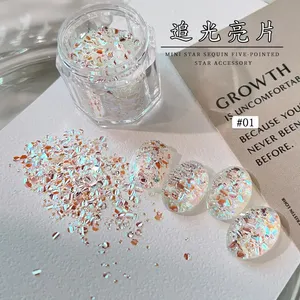 1/2 boîtes de paillettes 3D éblouissantes pour ongles, formes mélangées, flocons argentés scintillants pour décorations de festival, fête, corps, visage et manucure - Product Image 4