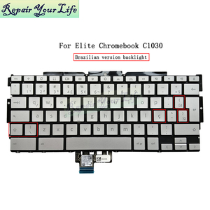 Teclado de ordenador portátil retroiluminado portugués BR brasileño/<span class=keywords><strong>PO</strong></span> para HP Elite Chromebook C1030 Elite C1030 Chromebook teclado nuevo - Product Image 1