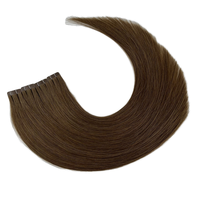Vente en Gros Soyeux Droite Blonde Vague Italienne 3 cm Bande Régulière Double Extrémité Dessinée Modèle Indien Brut Remy Extensions de Cheveux Humains