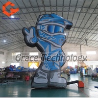 Modèle de robot gonflable géant personnalisé, mascotte de robot gonflable de dessin animé, homme de robot gonflable pour la publicité