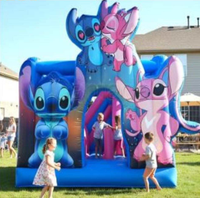 Château gonflable portable en PVC pour enfants, structure de saut commerciale avec souffleur
