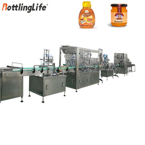 Machine automatique de remplissage et de bouchage de pots de miel, machine de remplissage de liquides de 250 g pour beurre de cacahuète, mayonnaise, bouteille - Product Image 1