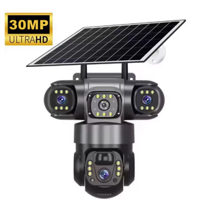 V380 Pro Real 3Lens 30MP 4g Solar Surveillance Camera Outdoor PTZ Auto Track Wifi <b>Wireless</b> IP Network CCTV Security Cameras - Product Image 1