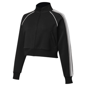 Conjunto Deportivo para Mujer con Chaqueta con Cierre y Cuello Alto y Mangas Cortas Tejidas Laterales para Correr y Uso Deportivo Casual - Product Image 5