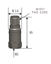อุปกรณ์ตรวจสอบอุตสาหกรรมแบบแยกส่วน M12 ช่องสัญญาณสองแกน โหมดเอาต์พุตแบบ IEPE แอมพลิฟายเออร์ IEPE  เครื่องวัดความเร่ง IEPE - Product Image 5