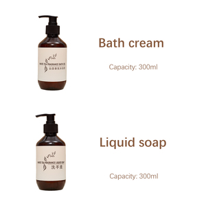 Kit de produits de toilette liquides en vrac pour hôtels et spas, parfum thé blanc, flacon pompe rechargeable - Product Image 3