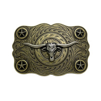 Ceintures en cuir personnalisables légères avec boucle en alliage de zinc et acier, motif logo imprimé, style western, standard européen Niutou