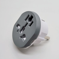 Adaptateur de voyage universel 16A Type-F 2 broches US AU UK vers EU Allemagne, prise de courant CA, convertisseur de prise Euro vers prise européenne