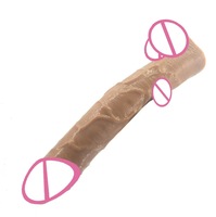 Dildo en silicone noir FAAK super épais de 50,5*7 cm, dildos animaux pour femmes