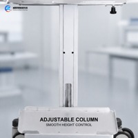 Plateforme de chariot pour densitomètre osseux à ultrasons avec porte-gobelet réglable, scanner de densité osseuse pour hôpitaux et cliniques, vente en gros OEM