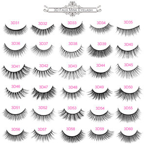 3D62 silk 3d tabs synthetic eyelash personalized with Packing box - Product Image 3