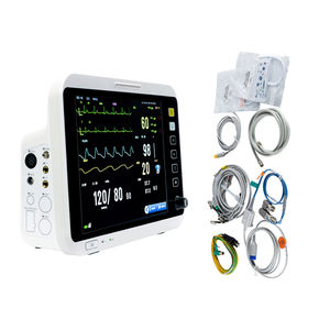 Moniteur Multiparamétrique pour Animaux de Compagnie (Chiens, Chats) - ECG, NIBP, SpO2, TEMP, RESP, <span class=keywords><strong>PR</strong></span> - Moniteur Vétérinaire pour Hôpitaux - Product Image 1