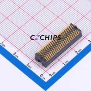 TOLC-120-02-L-Q-A-TR Wire-to-Board Pin Header SMD Connector Vertical Mount 4 1.27mm Phosphor Bronze - Product Image 2