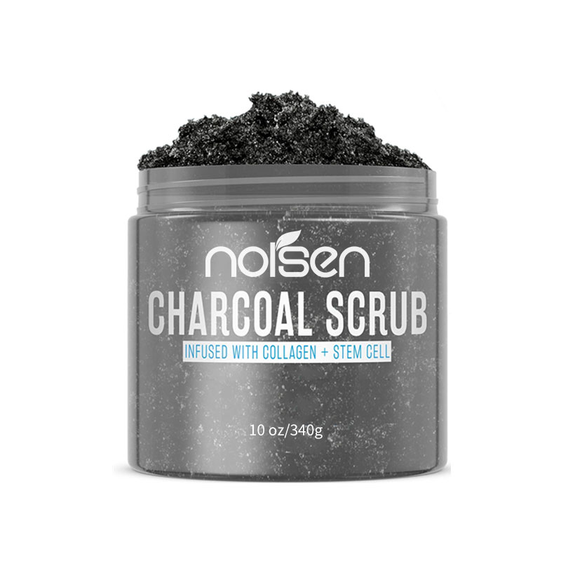Hot Selling Natural Charcoal Face Scrub Organic Deep Cleansing Facial Body Scrub Exfoliating Moisturizing Charcoal Salt Scrub