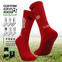 Échantillon gratuit, faible MOQ, chaussettes de sport personnalisées, chaussettes de football antidérapantes de haute qualité, chaussettes de sport antidérapantes