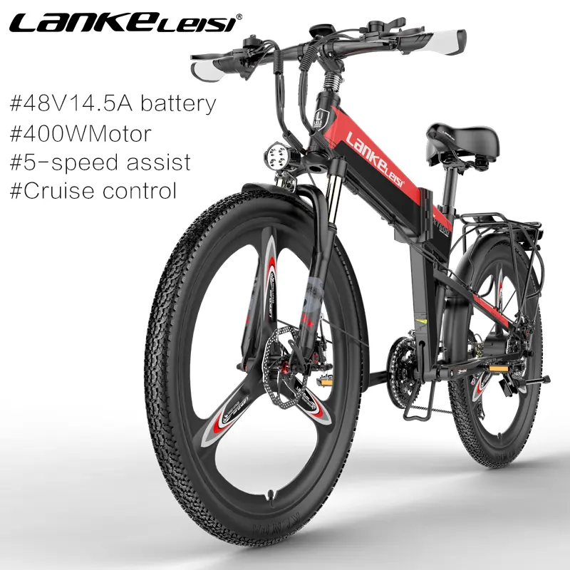 2022 nuovo Drop Shipping Mountain Smart EBike 48V 400W pieghevole 26 pollici bici elettrica neve 10.4ah batteria al litio bicicletta elettrica