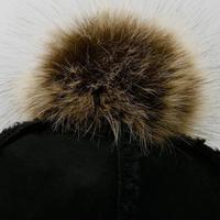 Casquette de baseball tendance automne-hiver 2026, chaude et épaisse en peluche avec pompons