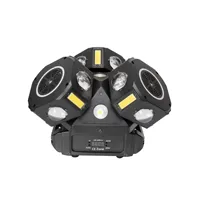 Nouvelles Lumières de Scène DJ à Tête Mobile LED Quatre-en-un avec Faisceau Laser, Stroboscope et Motif Petit Tigre (Double, Triple ou Quadruple Têtes)