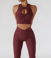 2024 nouveau Style haute qualité mode serré taille haute femmes Yoga vêtements confortable soutien-gorge + Leggings Jogging Fitness Sport ensembles
