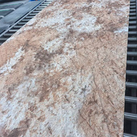 Panneau mural ultra-fin beige en pierre MCM, feuille de placage en pierre de travertin, matériau de revêtement flexible MCM, pierre souple
