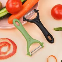 Duurzame roestvrijstalen handmatige milieuvriendelijke multifunctionele Y-vormige scherpe 15CM slimme keuken-groente- en fruit-schiller