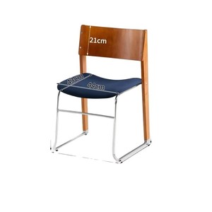Silla de comedor de madera maciza con asiento tapizado, estilo escandinavo moderno para sala de estar y comedor - Product Image 4
